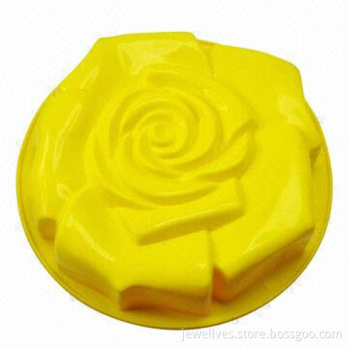 Big rose silicone baking can pans
